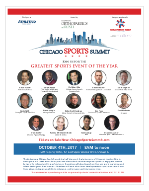 Chicago Sports Summit flyer